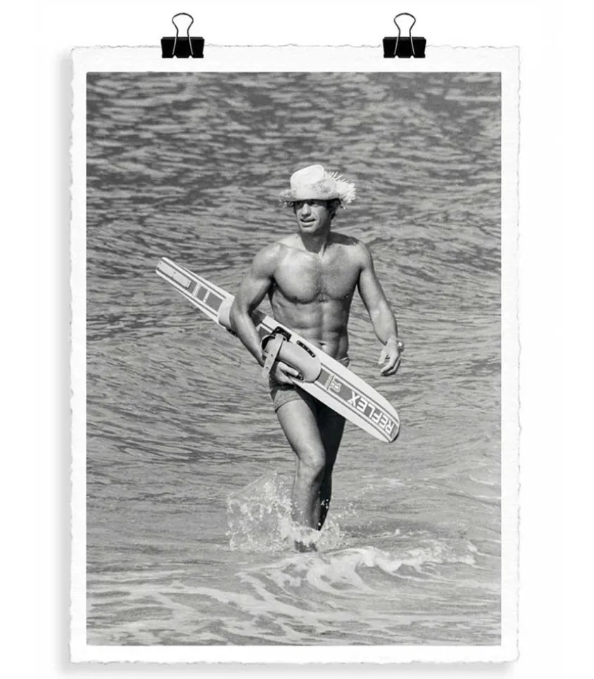 Affiche Belmondo Le Magnifique Ski Nautique 56 X 76 Cm