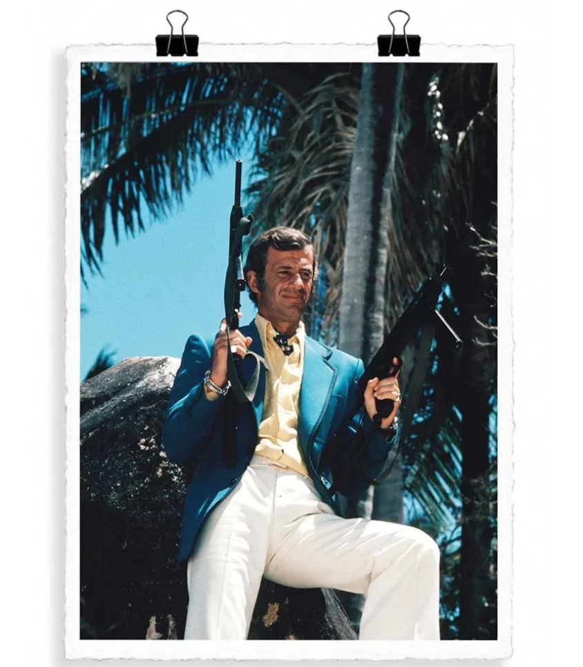 Affiche Belmondo Magnifique Guns 56 X 76 Cm