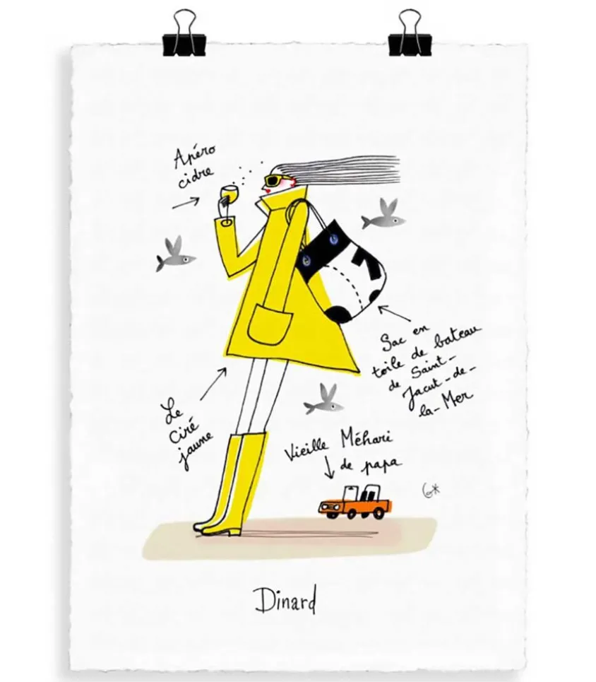 Affiche Eric Giriat 08 Dinard 56 X 76 Cm