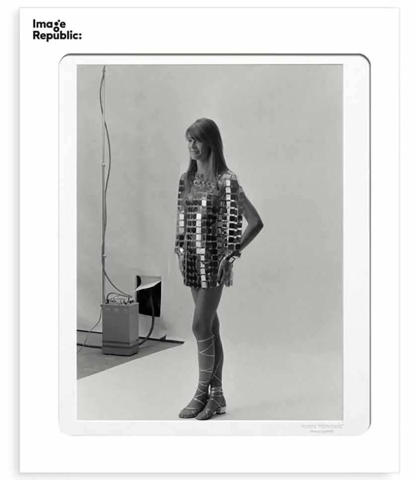 Affiche Francoise Hardy Robe Paco Rabanne 56 X 76 Cm