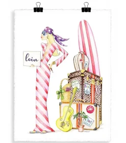 Affiche Isabelle Fregevu Loin 56 X 76 Cm