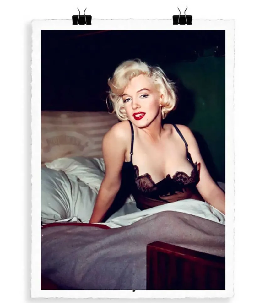Affiche La Galerie "Marilyn Monroe Lit" 56 X 76 Cm