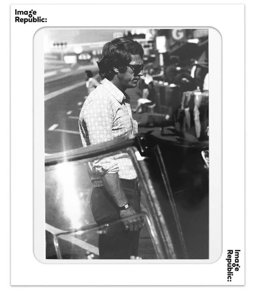 Affiche La Galerie "Steeve Mcqueen Profil" 40 X 50 Cm