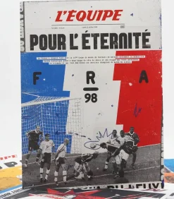 Affiche L'Equipe France 98 - 50 X 70Cm
