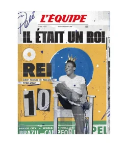 Affiche L'Equipe Pele 30 X 40Cm