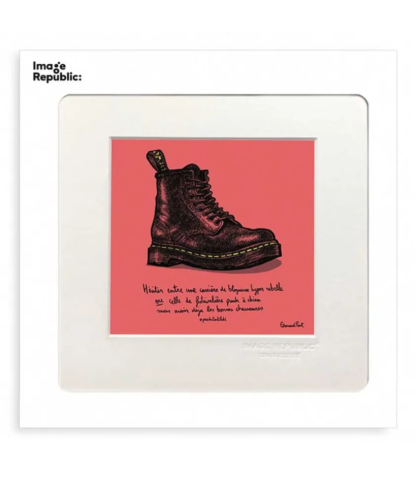 Affiche Pas Du Tout Cliche Rebelle 22 X 22 Cm