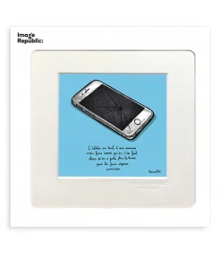 Affiche Pas Du Tout Cliche Portable 22 X 22 Cm