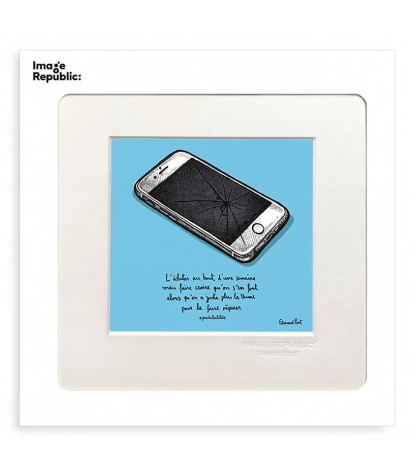 Affiche Pas Du Tout Cliche Portable 22 X 22 Cm