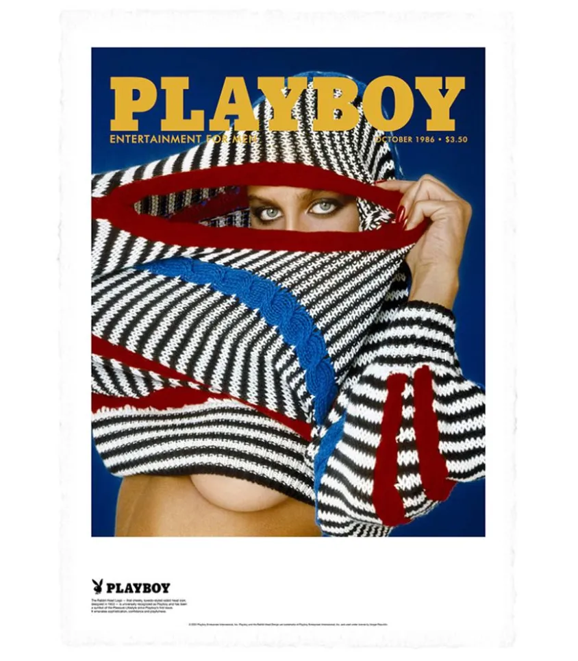 Affiche Playboy Couverture Octobre 1986 38 X 56 Cm