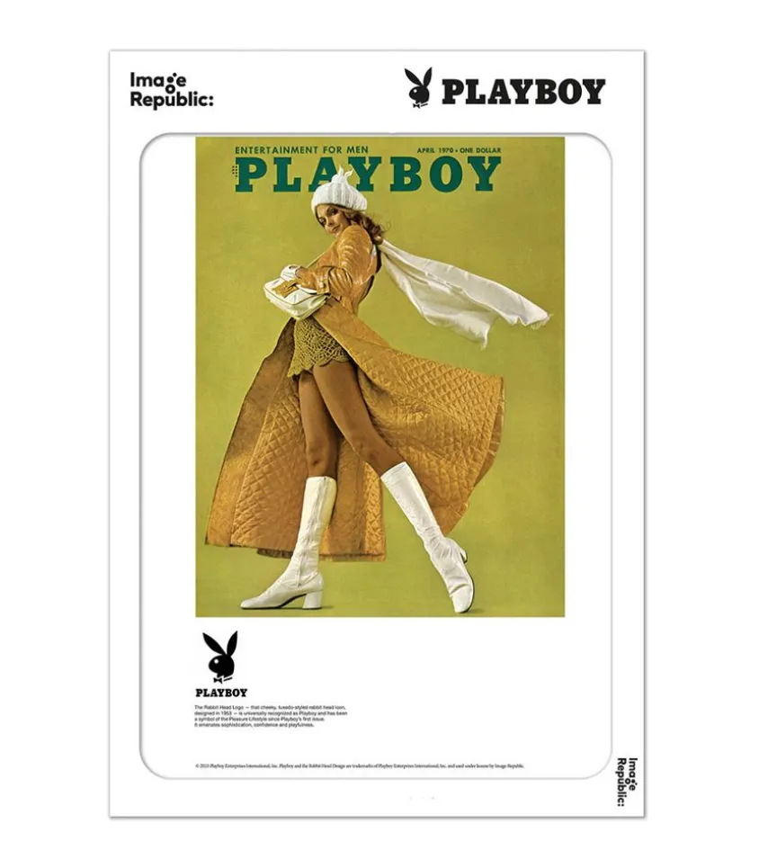 Affiche Playboy Couverture Avril 1970 38 X 56 Cm