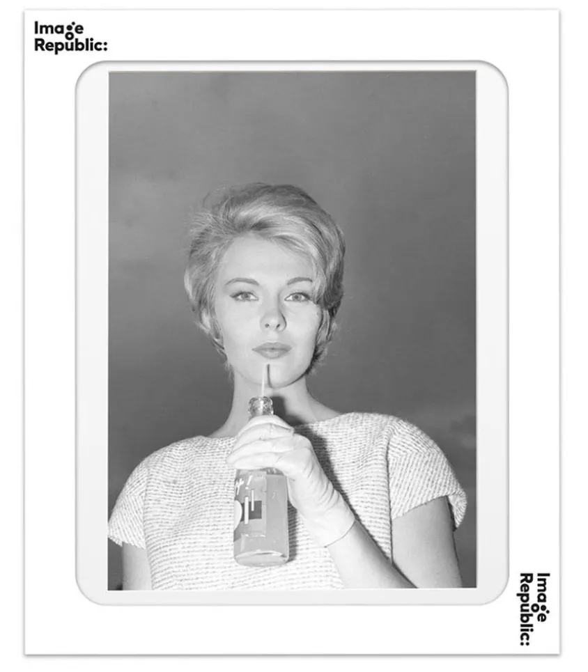 Affiche Seberg Tournage Bout De Souffle 40 X 50 Cm