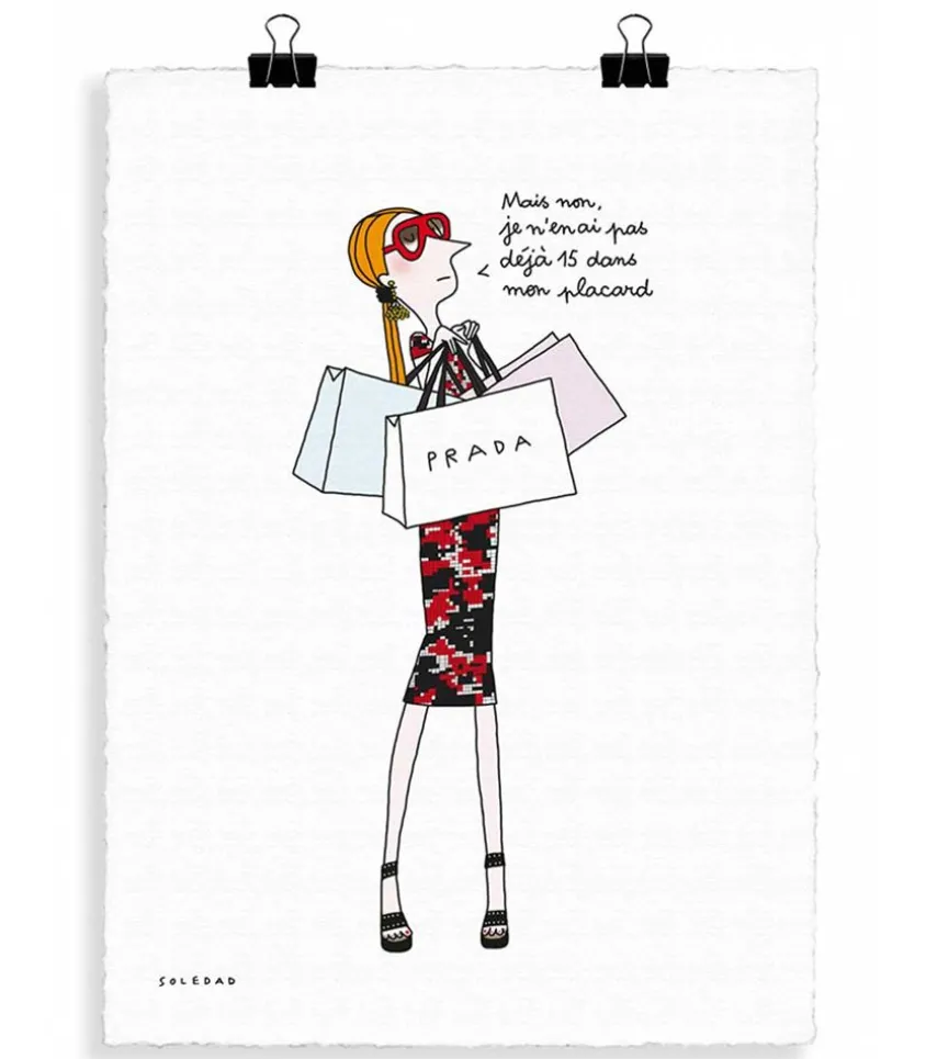 Affiche Soledad "Placard" 56 X 76 Cm