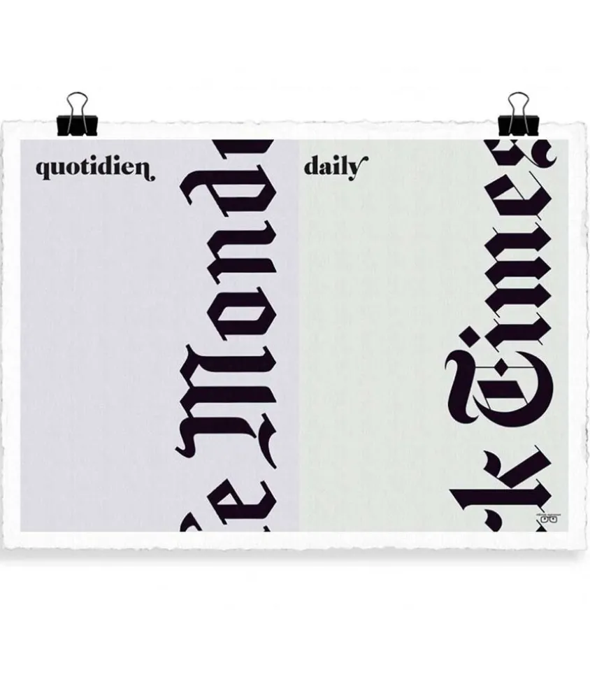 Affiche Vahram Muratyan "Le Journal" 56 X 76 Cm