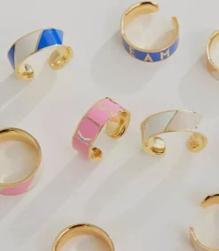 Bague Ajustable Big Word Candy Kiss Pink