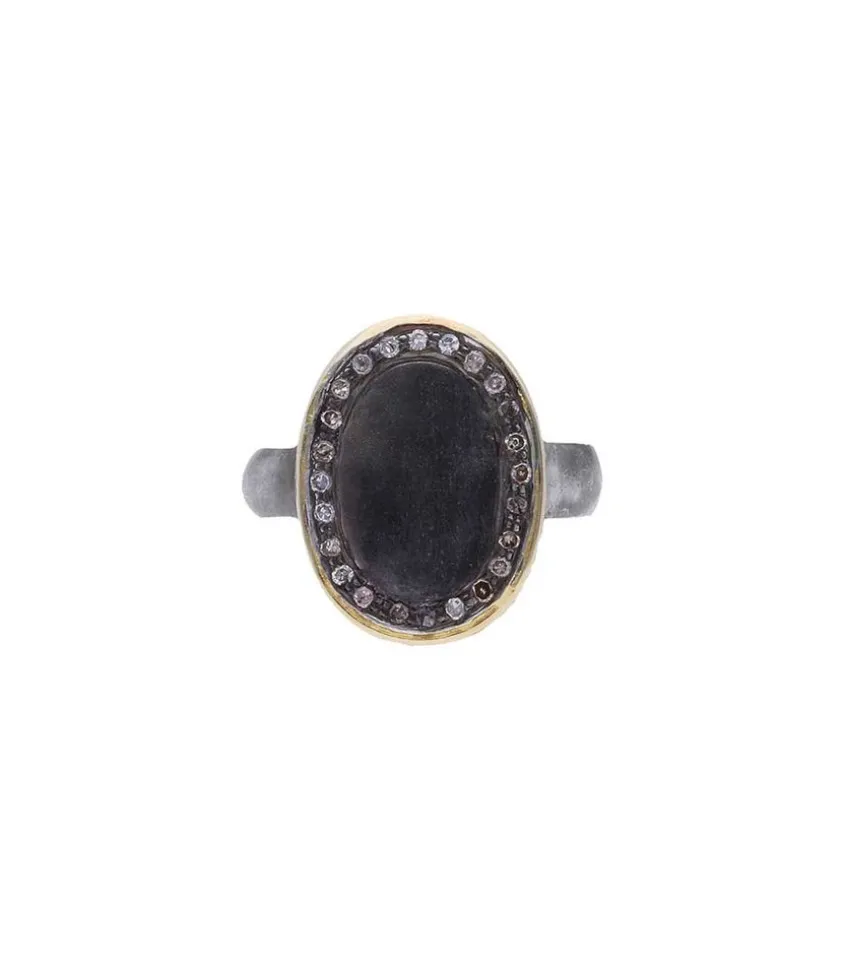 Bague Alex Black En Argent