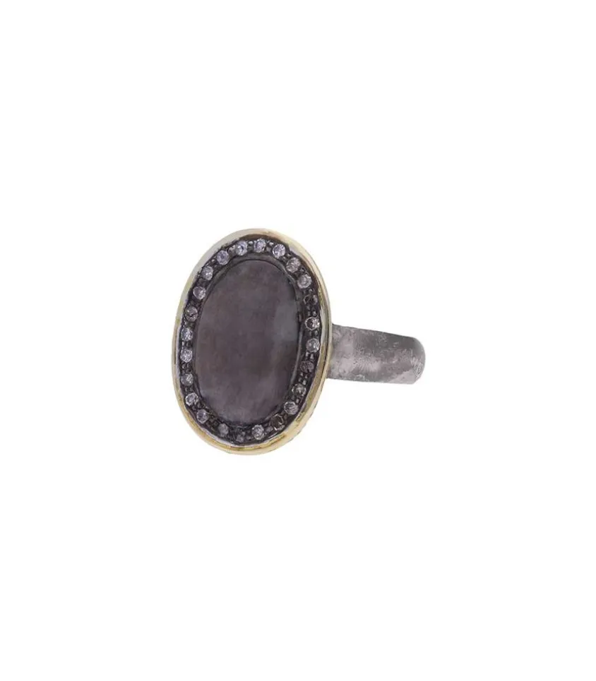 Bague Alex Black En Argent