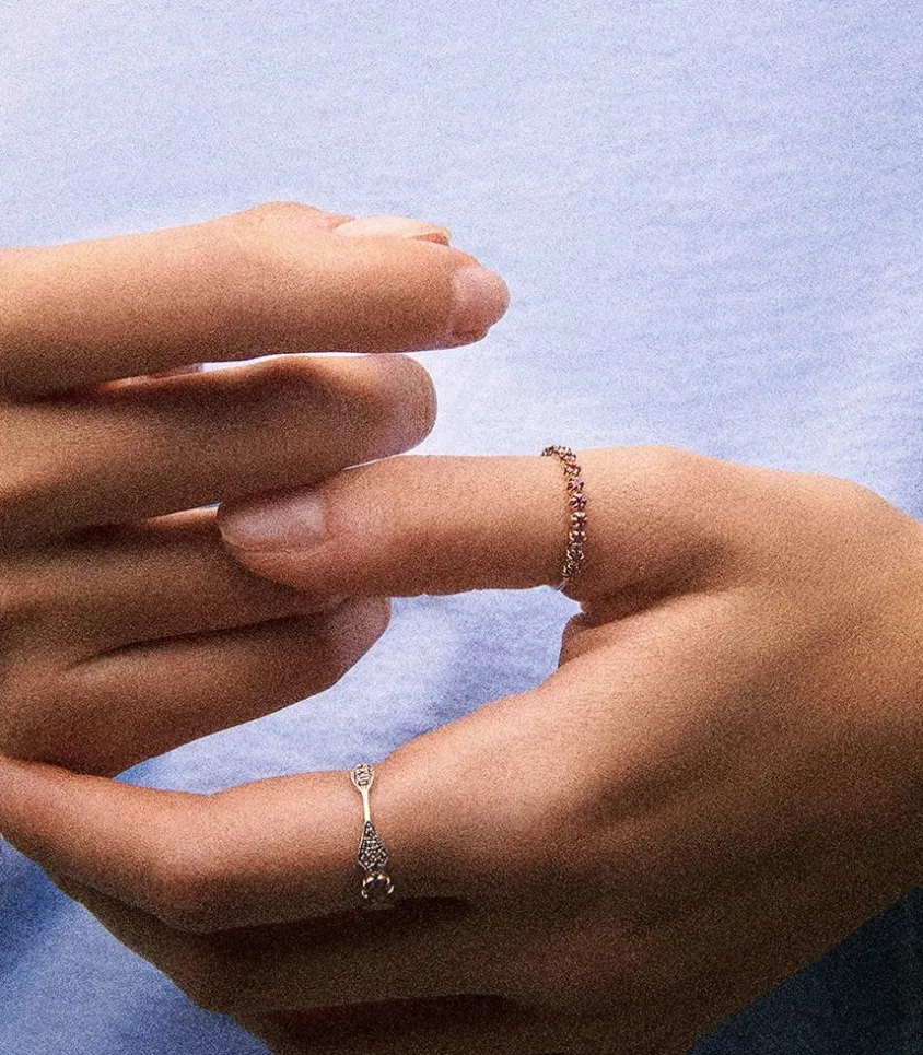 Bague Ava N°2 Saphir Rose