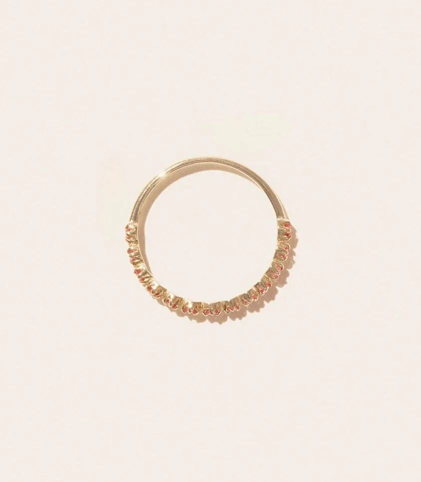 Bague Ava N°2 Saphir Rose