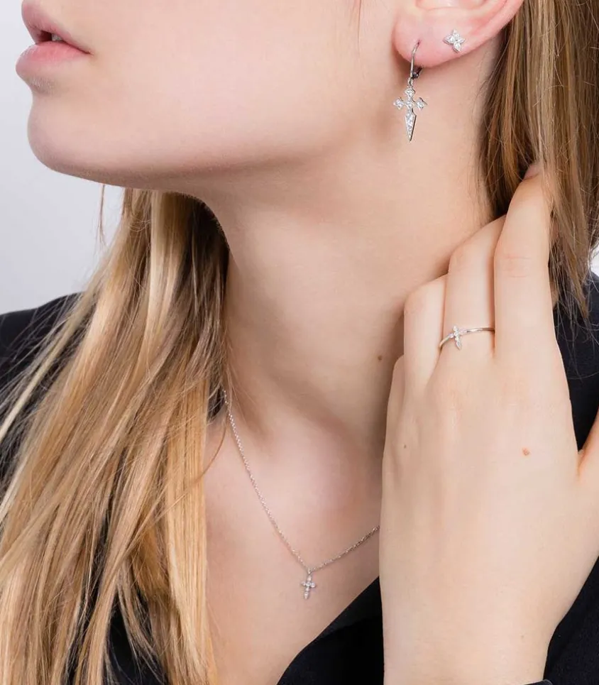 Bague Celeste Or Blanc