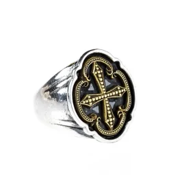 Bague Chevaliere Night Comes On En Argent Et Or
