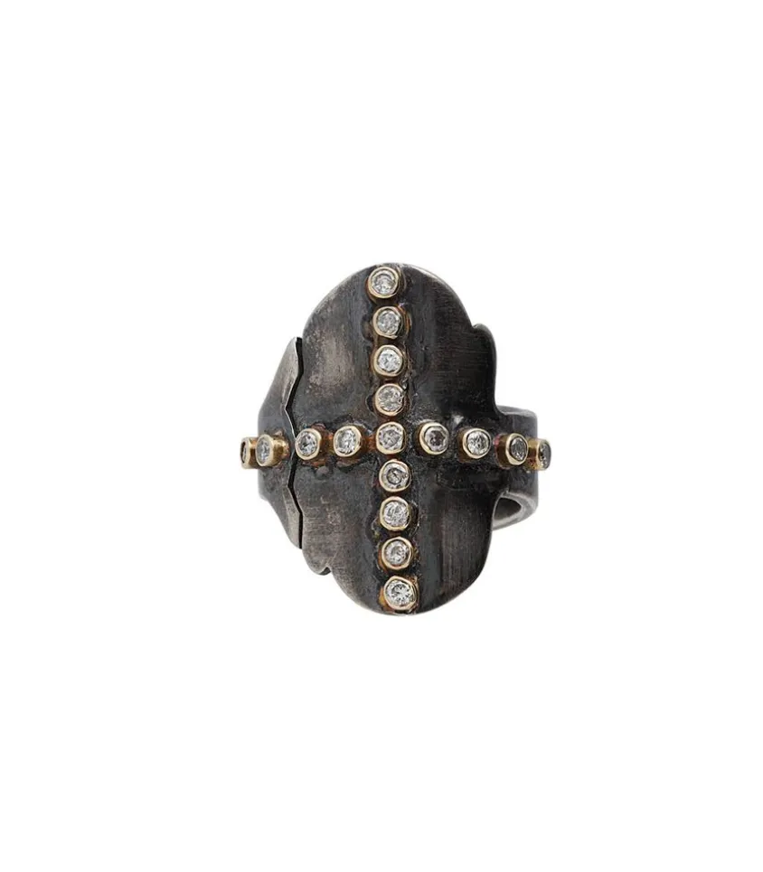 Bague Cross Ring Diamonds