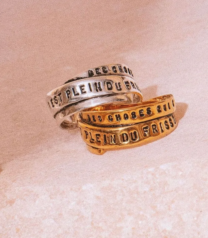 Bague "Frisson" Baudelaire En Vermeil