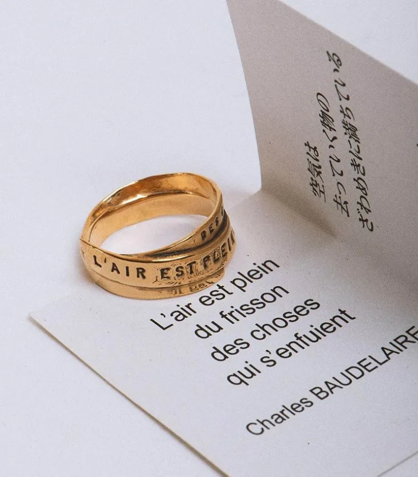 Bague "Frisson" Baudelaire En Vermeil