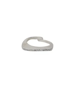 Bague Galet En Email Pail Argent