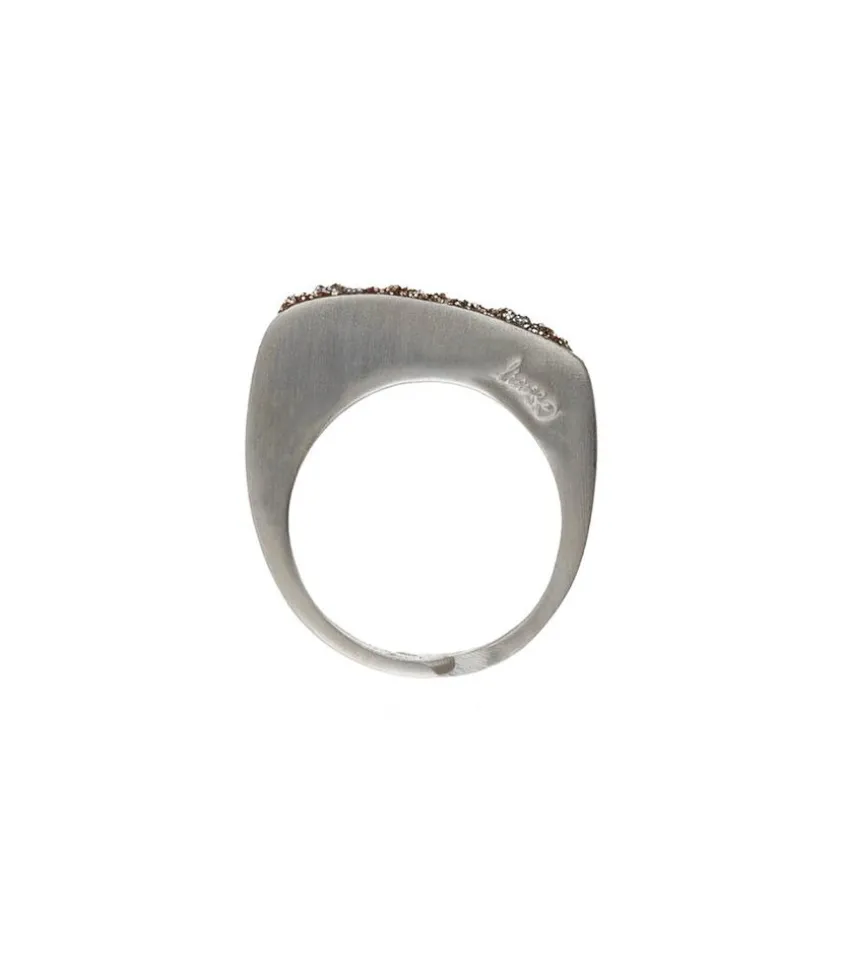 Bague Galet En Email Pail Or