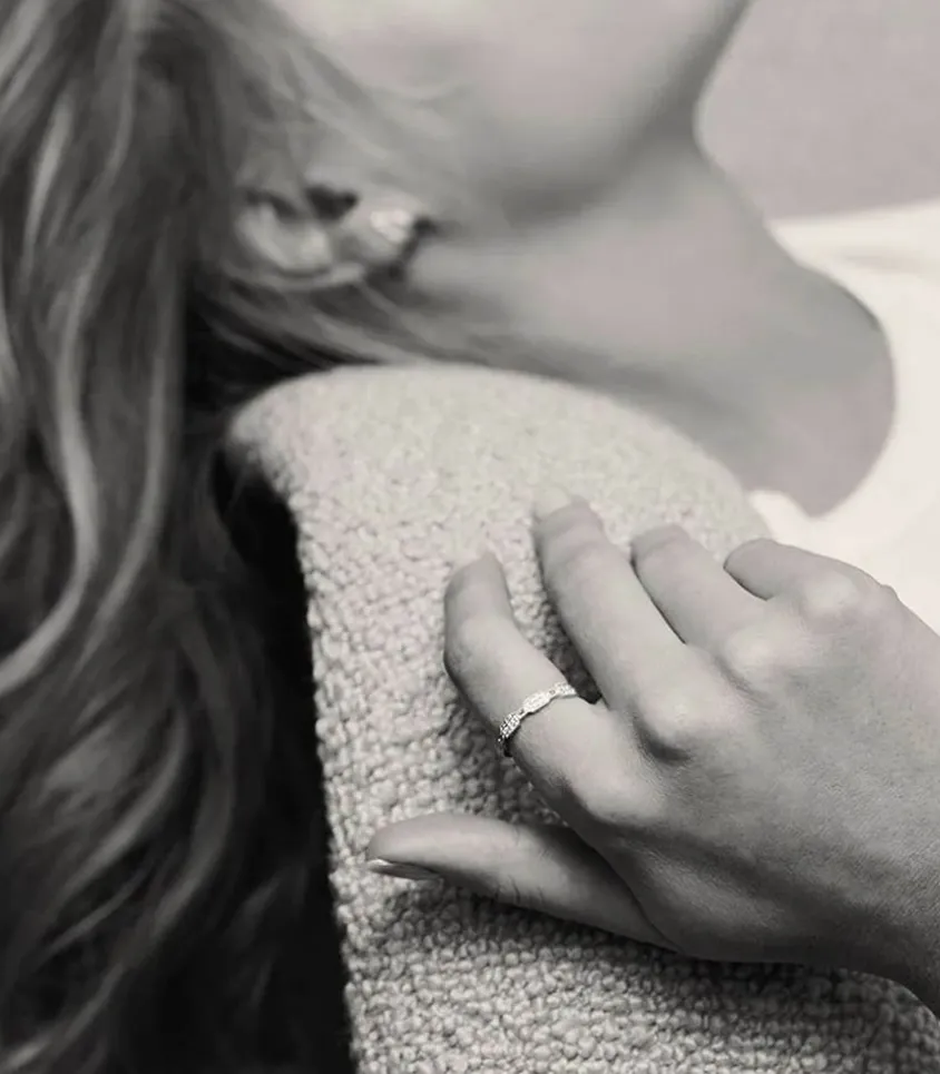 Bague Metropolis Petit Modele Or Blanc Et Diamants