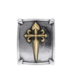 Bague New Cross En Argent Et Or