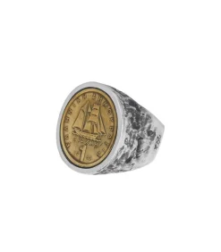 Bague Piece Drachme Argent