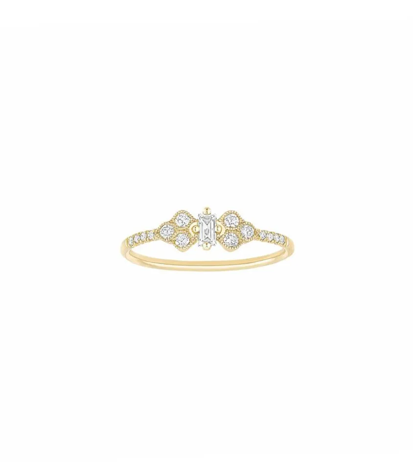 Bague Plein Soleil Petit Modele Or Jaune Et Diamants