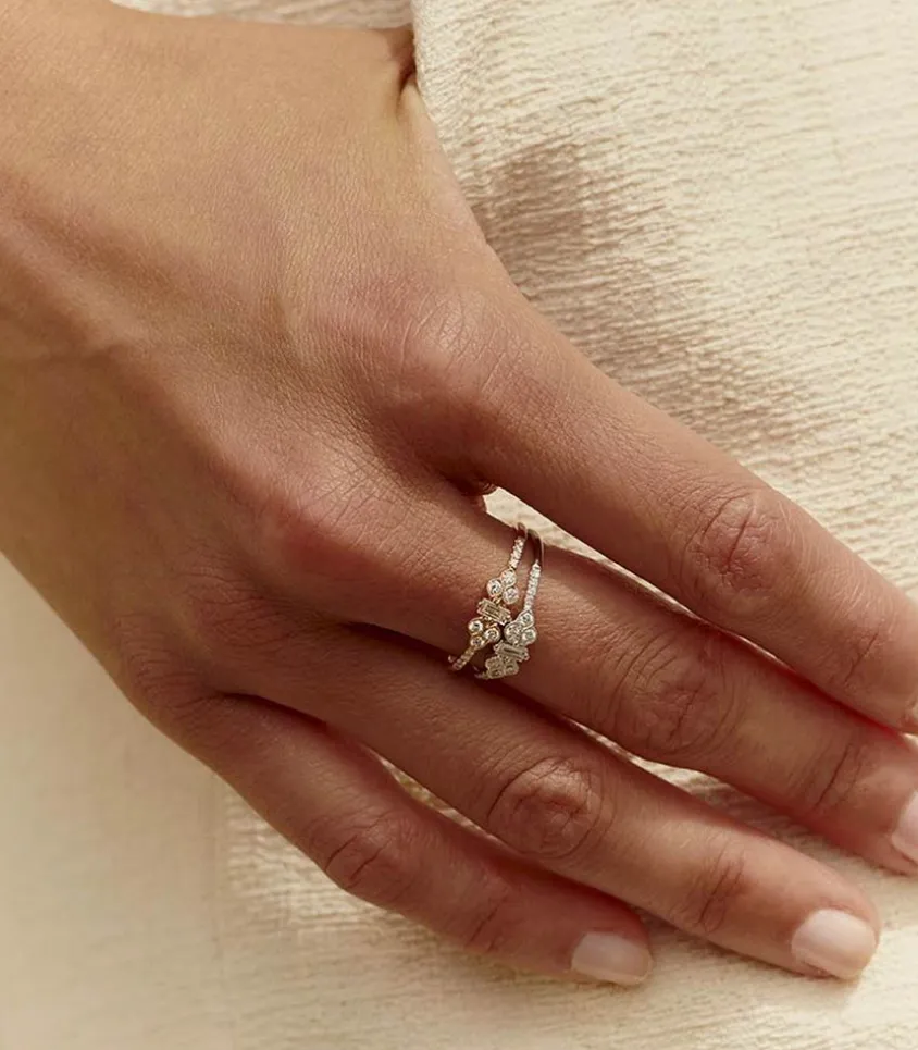 Bague Plein Soleil Petit Modele Or Jaune Et Diamants