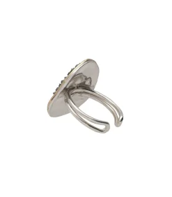 Bague Stella Croix En Zirconium Gris