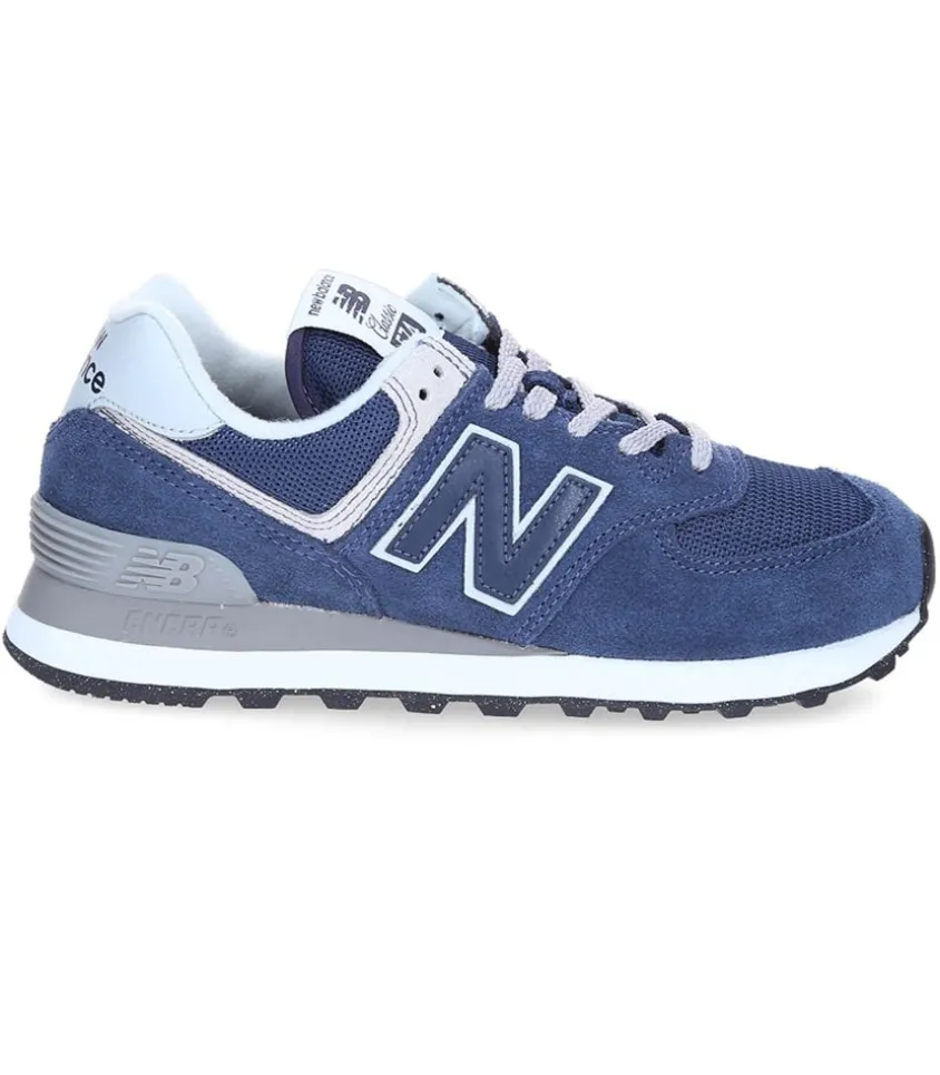 Baskets 574 Bleu Marine Et Blanc