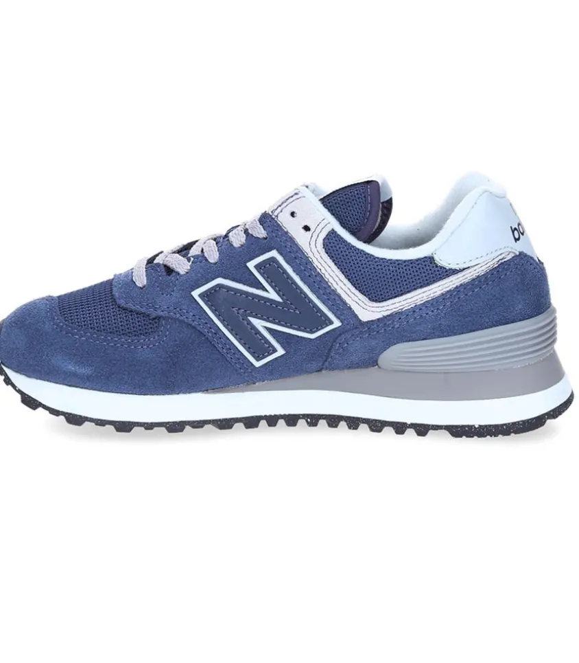 Baskets 574 Bleu Marine Et Blanc