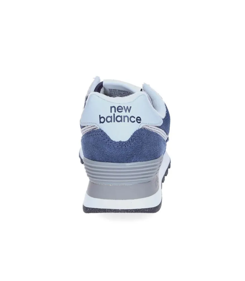 Baskets 574 Bleu Marine Et Blanc