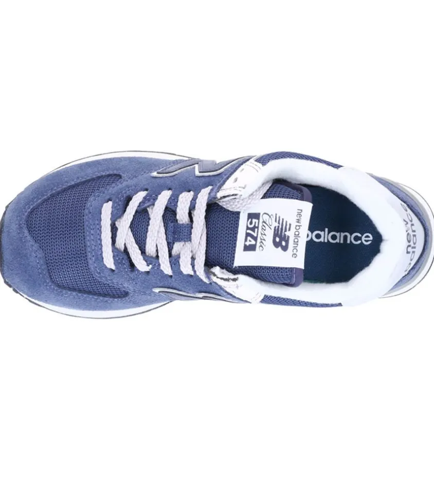 Baskets 574 Bleu Marine Et Blanc
