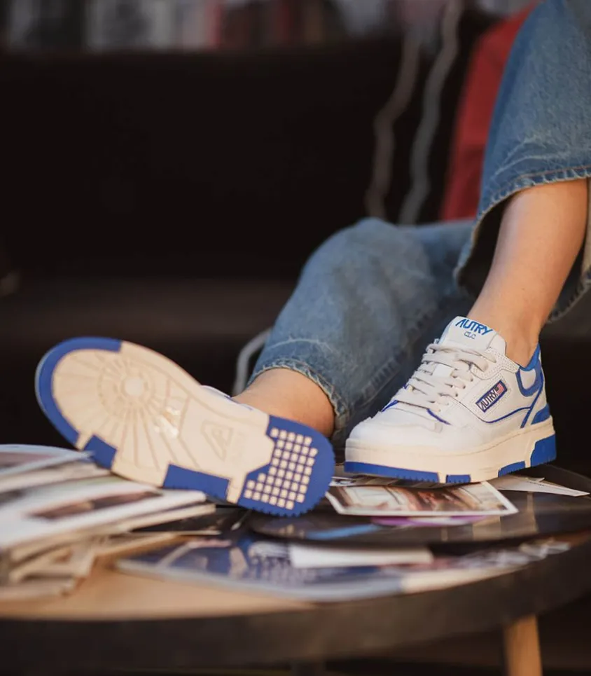 Baskets Clc Blanc Et Bleu