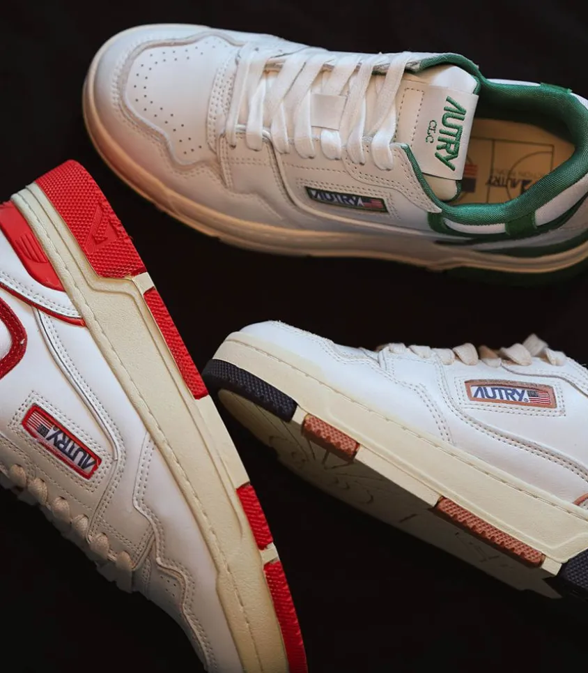 Baskets Clc Blanc Et Rouge