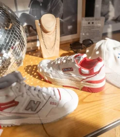 Baskets Clc Blanc Et Rouge