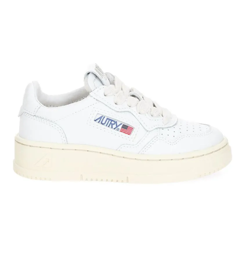 Baskets Enfant Medalist Low Cuir Blanc