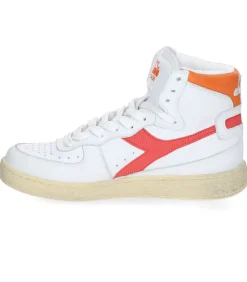 Baskets Heritage Mi Used Blanc/Corail