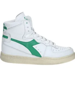 Baskets Heritage Mi Used Blanc/Verde Verdeggiante