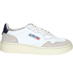 Baskets Homme Medalist Cuir Suede Blanc/Navy Blue