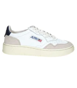 Baskets Homme Medalist Cuir Suede Blanc/Navy Blue