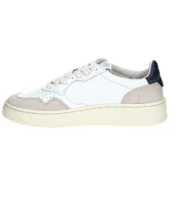 Baskets Homme Medalist Cuir Suede Blanc/Navy Blue