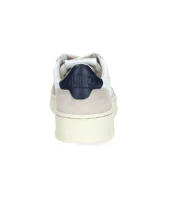 Baskets Homme Medalist Cuir Suede Blanc/Navy Blue