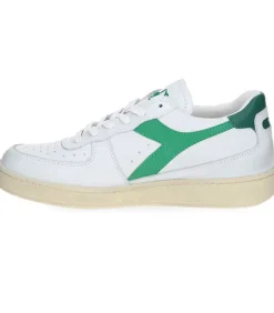 Baskets Homme Mi Low Used Bianco/Verde Verdeggiante